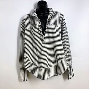 Anthropologie Pilcro Women's Striped Pullover Tunic Long Sleeve Top Size S